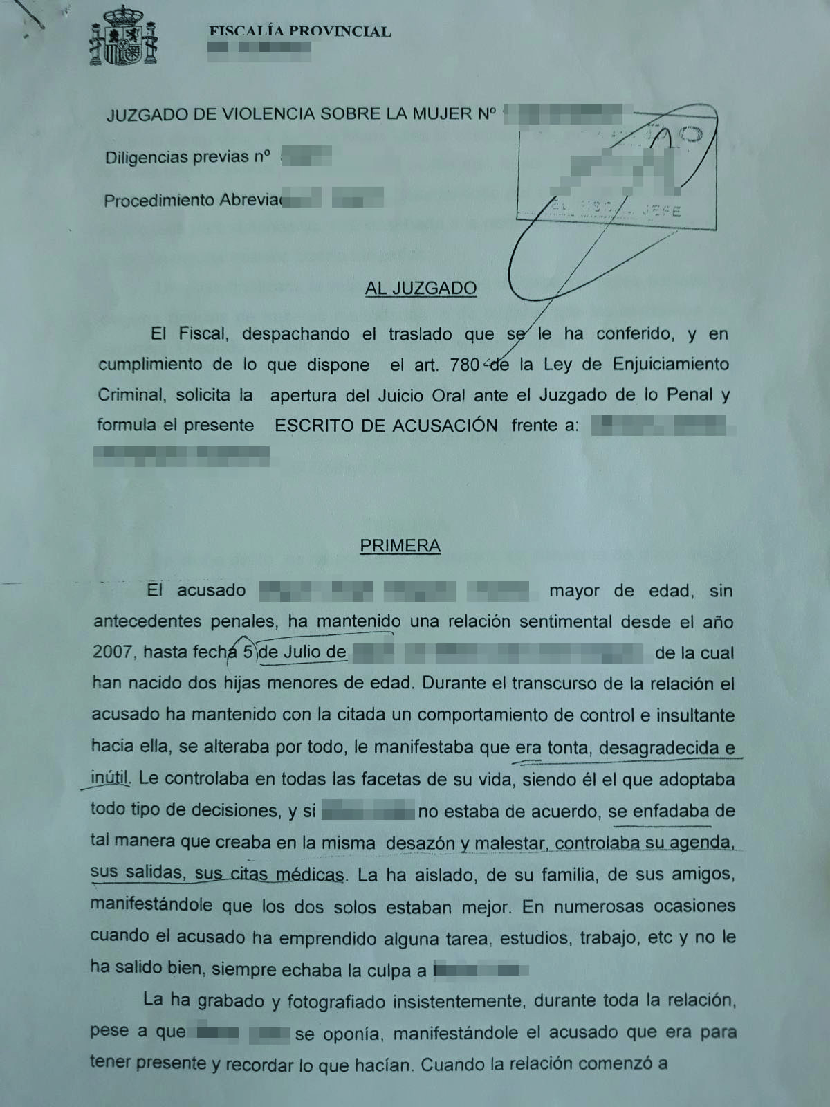 Condena por violencia doméstica. Denuncia falsa en el&nbsp;aire